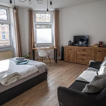 Boho City Apartment Zentrumsnah Arbeitsplatz Érfurt Exterior foto