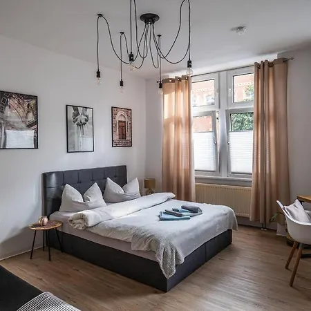Boho City Apartment Zentrumsnah Arbeitsplatz Érfurt Exterior foto